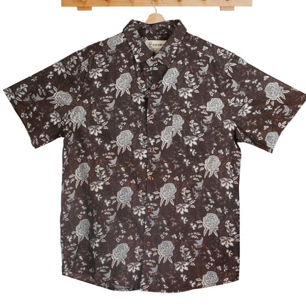 Men Print Half Sleeve Cotton Shirt For Men