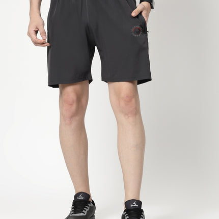 Dafabfit Solid Men Grey Sports Shorts