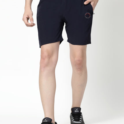 Dafabfit Solid Men Navy Blue Sports Shorts