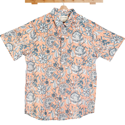 Men Print Half Sleeve Cotton Shirt For Men