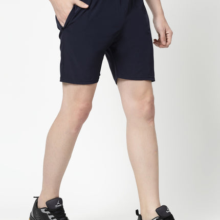 Dafabfit Solid Men Navy Blue Sports Shorts