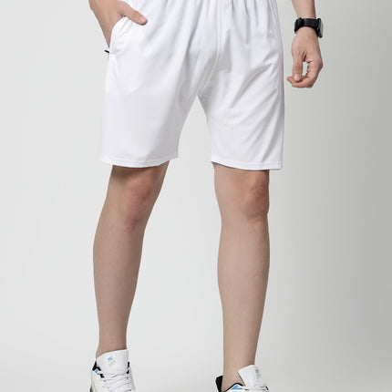 Dafabfit Solid Men White Sports Shorts