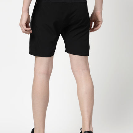 Dafabfit Solid Men Black Sports Shorts