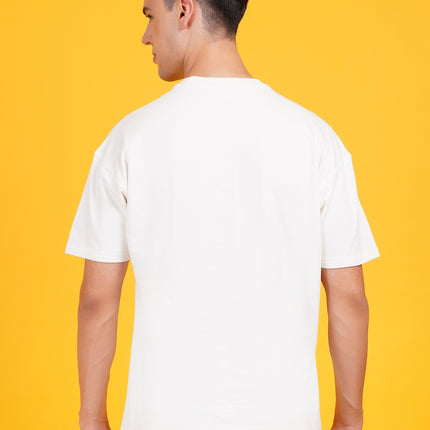 Off White Keep Life Simple Graphic Oversized T-Shirt