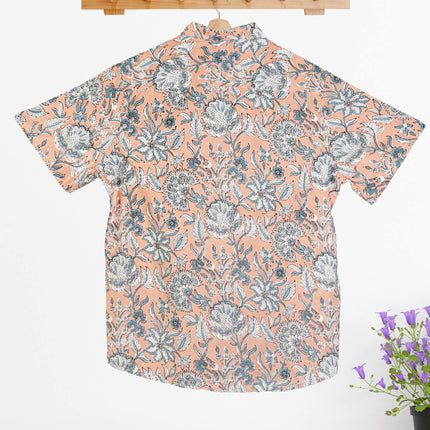 Men Print Half Sleeve Cotton Shirt For Men