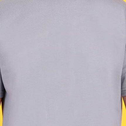 Solids: Grey Drop Shoulder T-Shirts