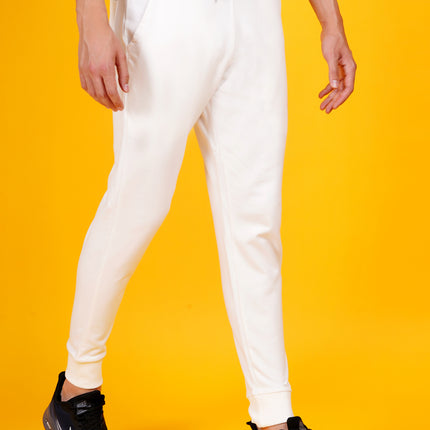 DAFABFIT Off White Solid Jogger for Men | Comfortable and Stylish Activewear