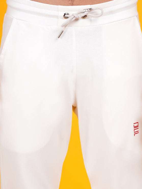 DAFABFIT Off White Solid Jogger for Men | Comfortable and Stylish Activewear