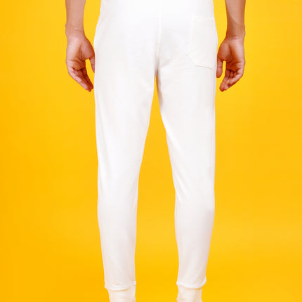 DAFABFIT Off White Solid Jogger for Men | Comfortable and Stylish Activewear