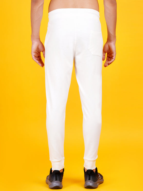 DAFABFIT Off White Solid Jogger for Men | Comfortable and Stylish Activewear