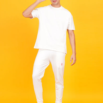 DAFABFIT Off White Solid Jogger for Men | Comfortable and Stylish Activewear