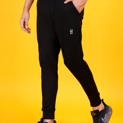 DAFABFIT Black Solid Jogger for Men | Comfortable and Stylish Activewear