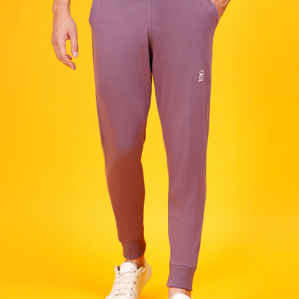 DAFABFIT Mauve dark purple Solid Jogger for Men | Comfortable and Stylish Activewear