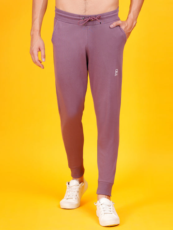 DAFABFIT Mauve dark purple Solid Jogger for Men | Comfortable and Stylish Activewear