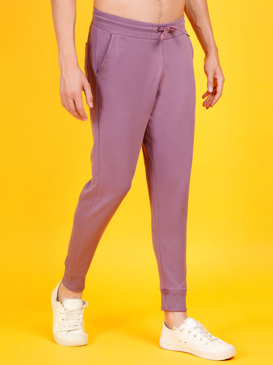 DAFABFIT Mauve dark purple Solid Jogger for Men | Comfortable and Stylish Activewear