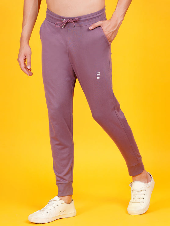 DAFABFIT Mauve dark purple Solid Jogger for Men | Comfortable and Stylish Activewear