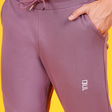 DAFABFIT Mauve dark purple Solid Jogger for Men | Comfortable and Stylish Activewear