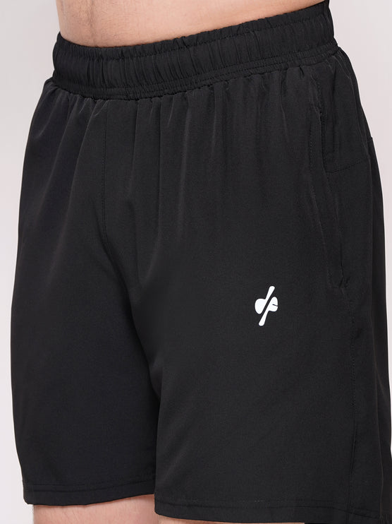 Mens Activewear Sports Shorts-Black