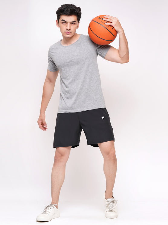 Mens Activewear Sports Shorts-Black