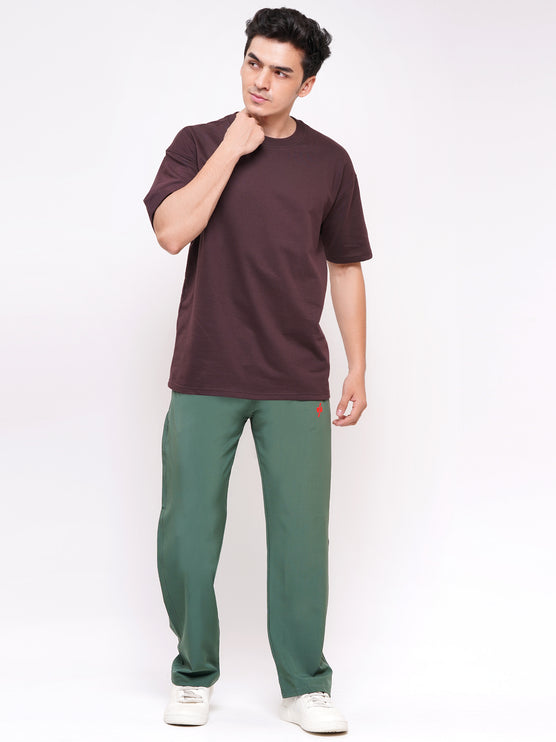 MENS ACTIVEWEAR TRACKPANTS-OLIVE GREEN