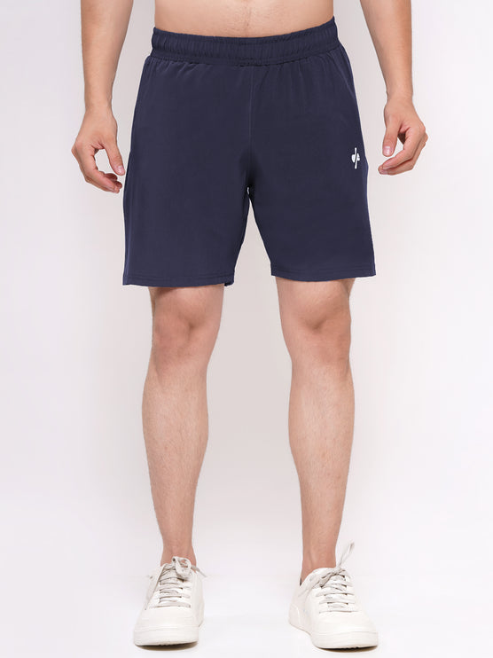 Men Activewear Sports Shorts-Navy Blue