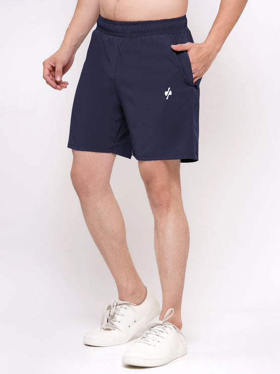 Men Activewear Sports Shorts-Navy Blue