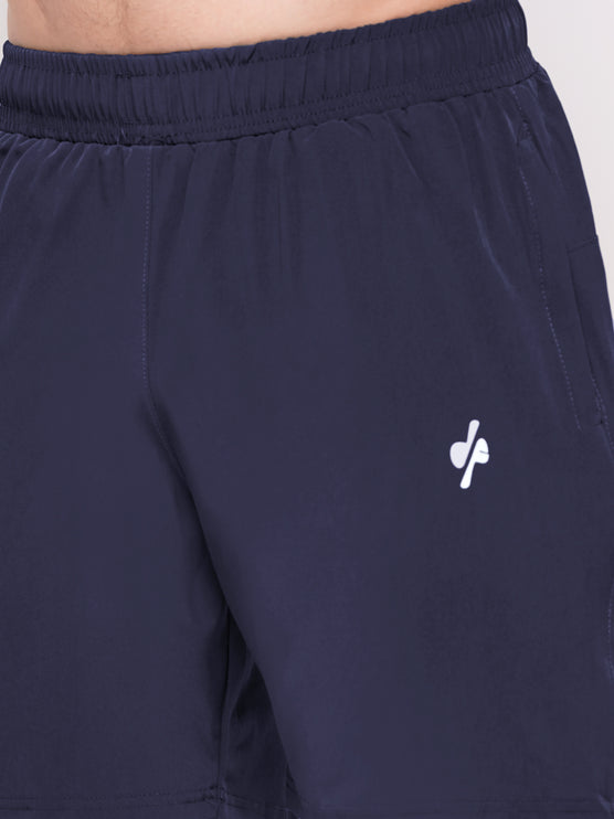Men Activewear Sports Shorts-Navy Blue
