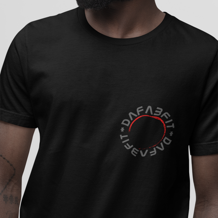 Men Solid Round Neck Pure Cotton Black T-Shirt