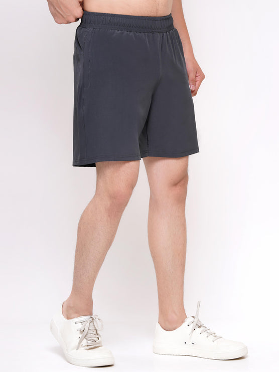 MENS ACTIVEWEAR SPORTS SHORTS-GREY